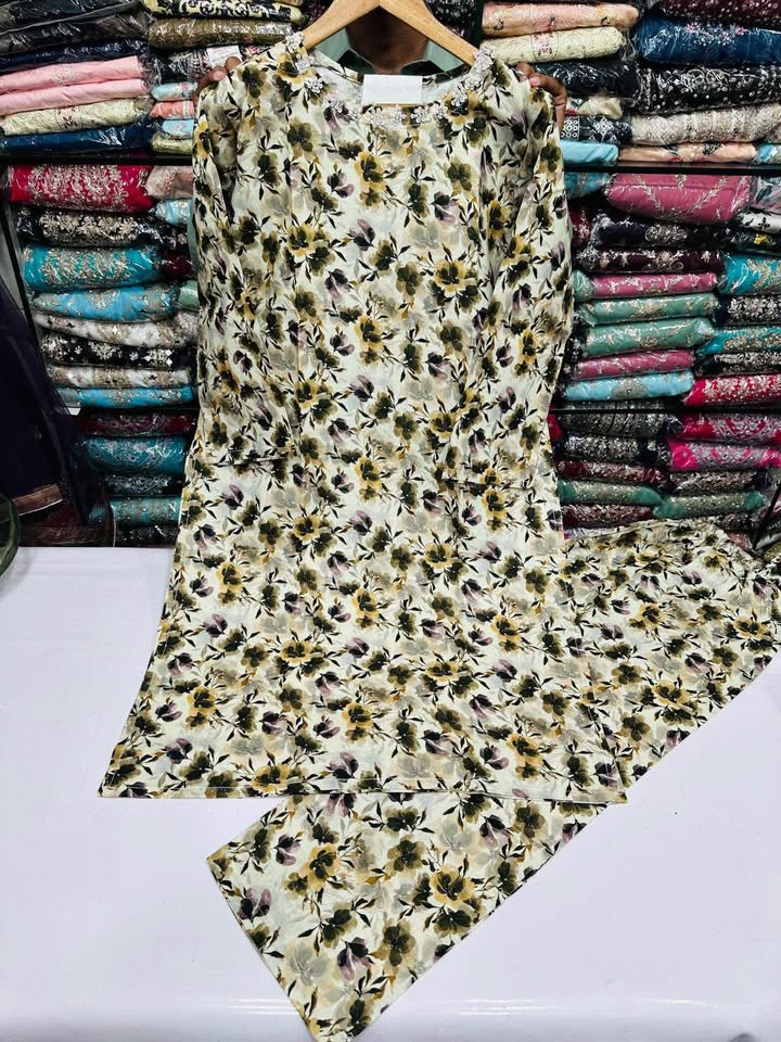 673441431_930468619603405_4856162415350389079_n New Pakistan cotton two piece dresses - Image 4