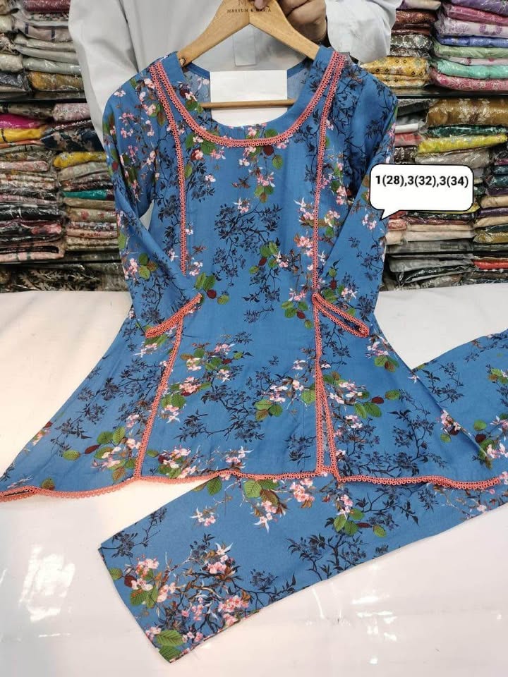 675262111_2046815402927895_4064193175823627301_n New Pakistani cotton Kids Summer dresses - Image 3