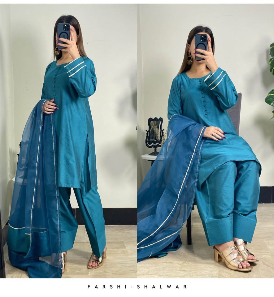 675955595_1503045898116923_8080730395803091432_n Premium cotton silk FARSHI suits - Image 4