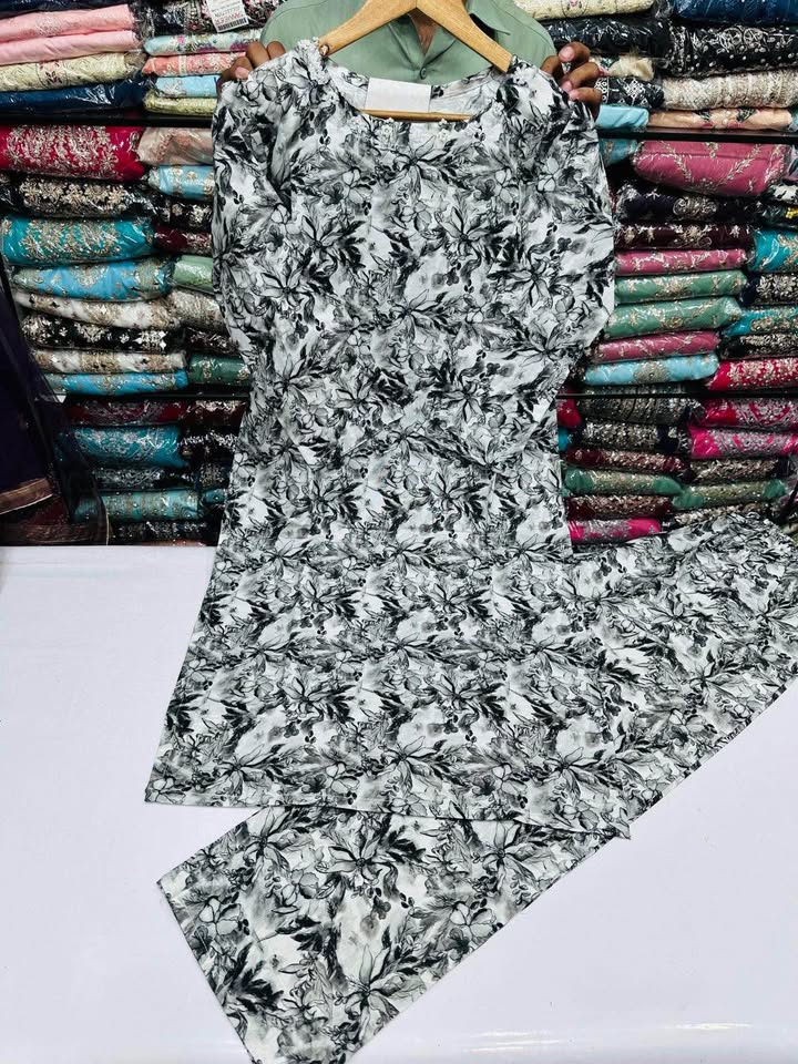 676197577_1841892773152983_8286556223072832959_n New Pakistan cotton two piece dresses - Image 7