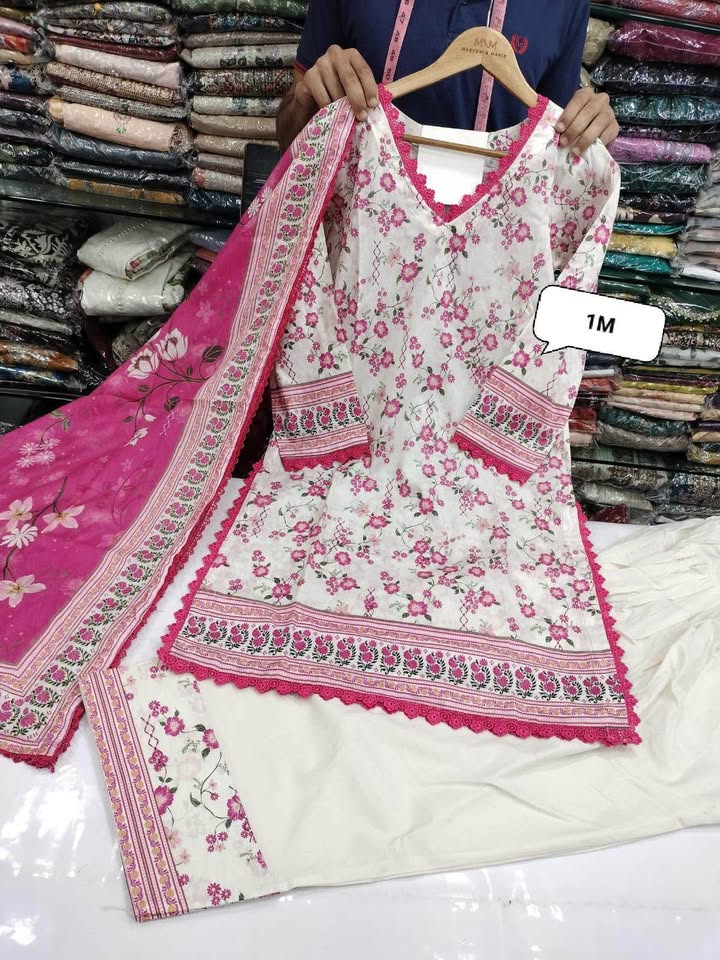 676463680_1280602843548378_7214419111460420373_n New Printed Farshi suits - summer collection - Image 5