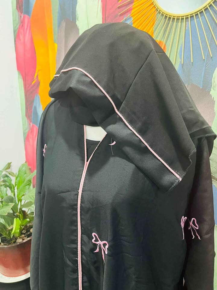 676571379_2472535149862862_2707052692624865696_n Embroidered Ribbon Nida Abaya - In many colors now! - Image 4