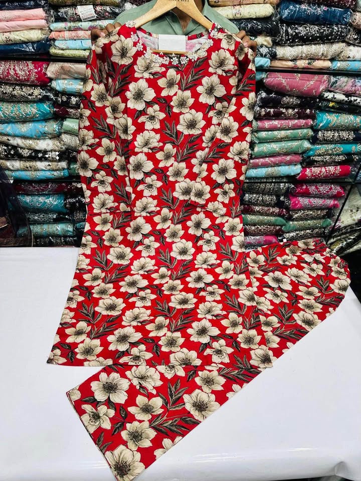 676671556_2401559536938903_7909453056256958839_n New Pakistan cotton two piece dresses - Image 9