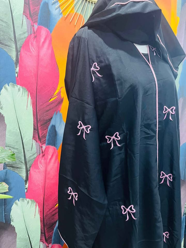 678989814_1348909530412459_485651542131799278_n Embroidered Ribbon Nida Abaya - In many colors now! - Image 6