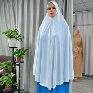 women’s XL size white color hijab
