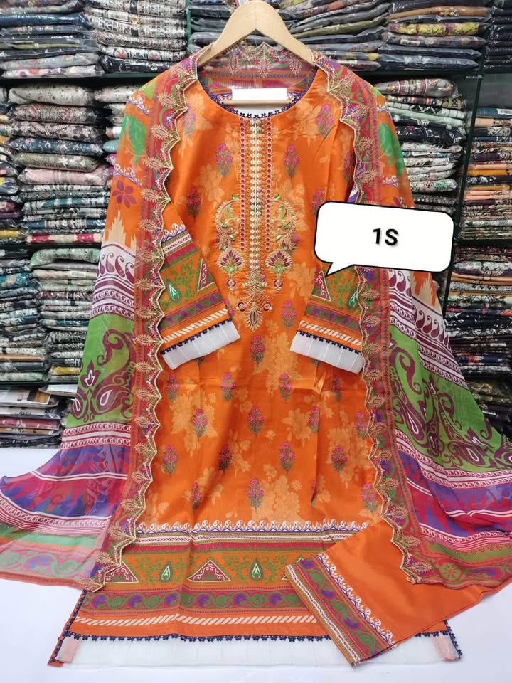 684236583_1614248109861210_7298208616482964471_n Small size Stock clearance - New Pakistani embroidered Lawn suits - Image 8
