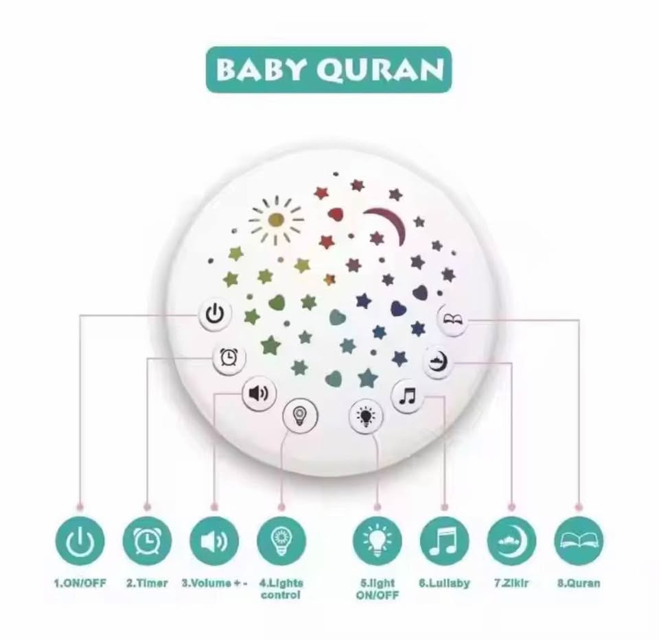 Muslim Quran Speaker Dua Nasheed Projector Plush Toy Muslim Quran Speaker Dua Nasheed Projector Plush Toy - Image 5
