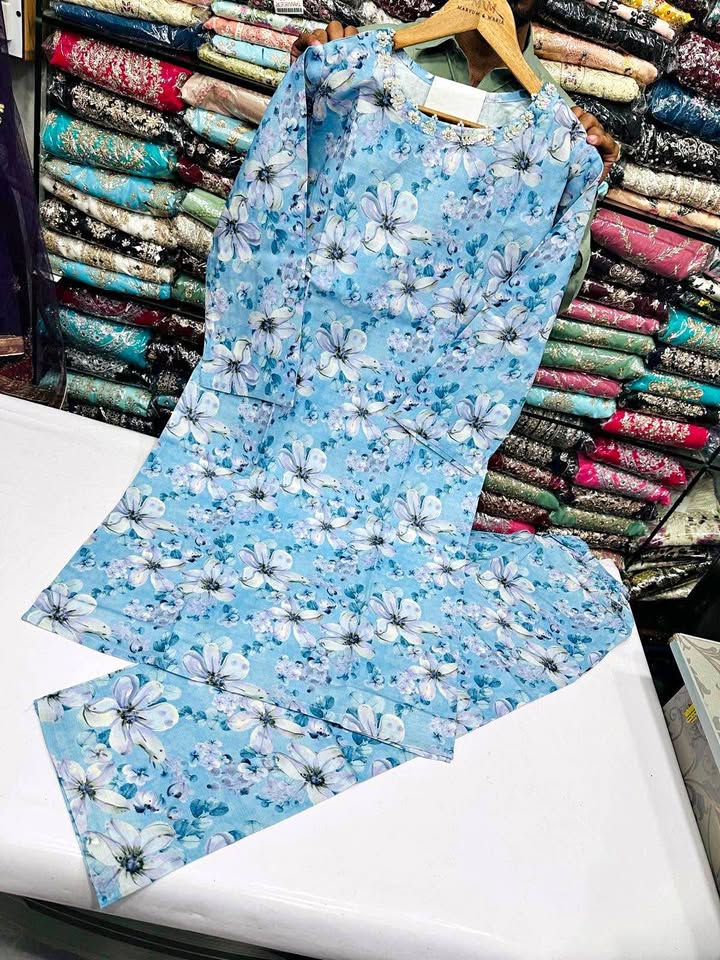 New Pakistan cotton two piece dresses New Pakistan cotton two piece dresses