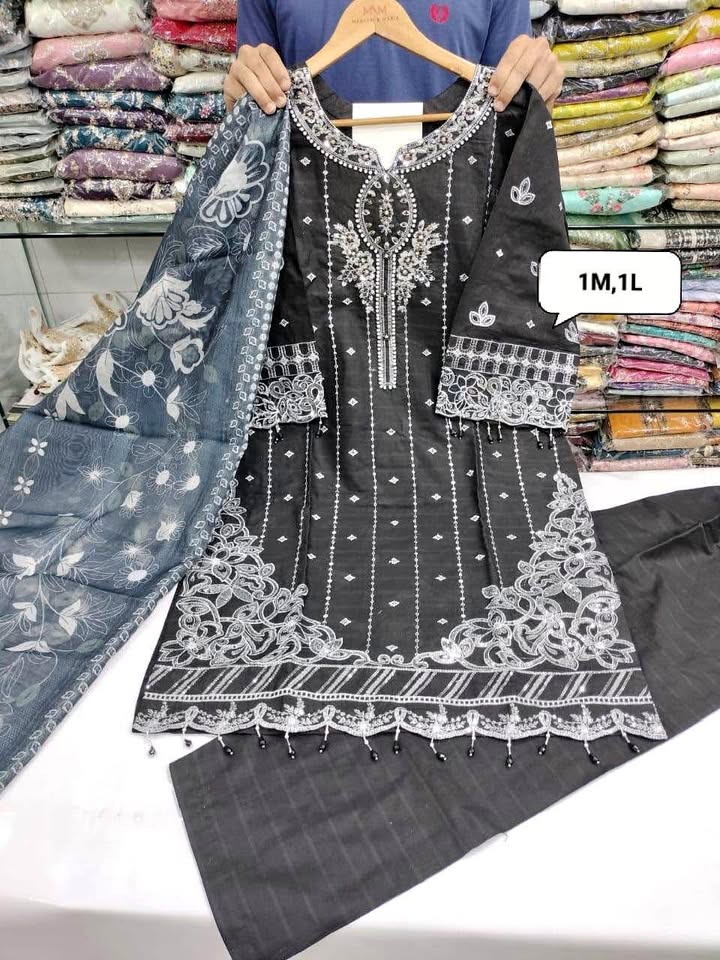 New Party wear Embroidered Lawn Cotton Collection Summer Collection New Party wear Embroidered Lawn Cotton Collection Summer Collection