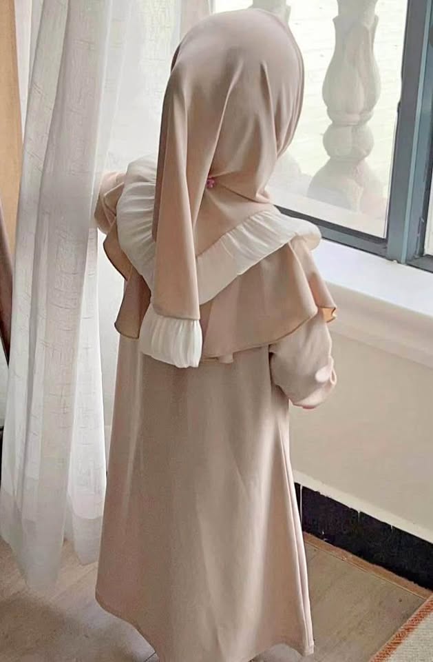 Premium quality kids abaya two piece Premium quality kids abaya two piece