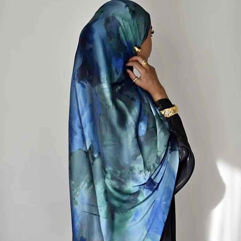 satin printed hijabs Satin printed hijabs