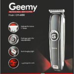 Geemy GM-6050 Professional Hair Clipper & Beard Trimmer – Rechargeable T-Blade Grooming Machine