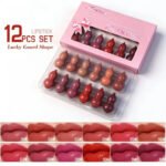 12 Colors Mini Lipstick Set – Cute Lucky Gourd Shape Lip Makeup Kit